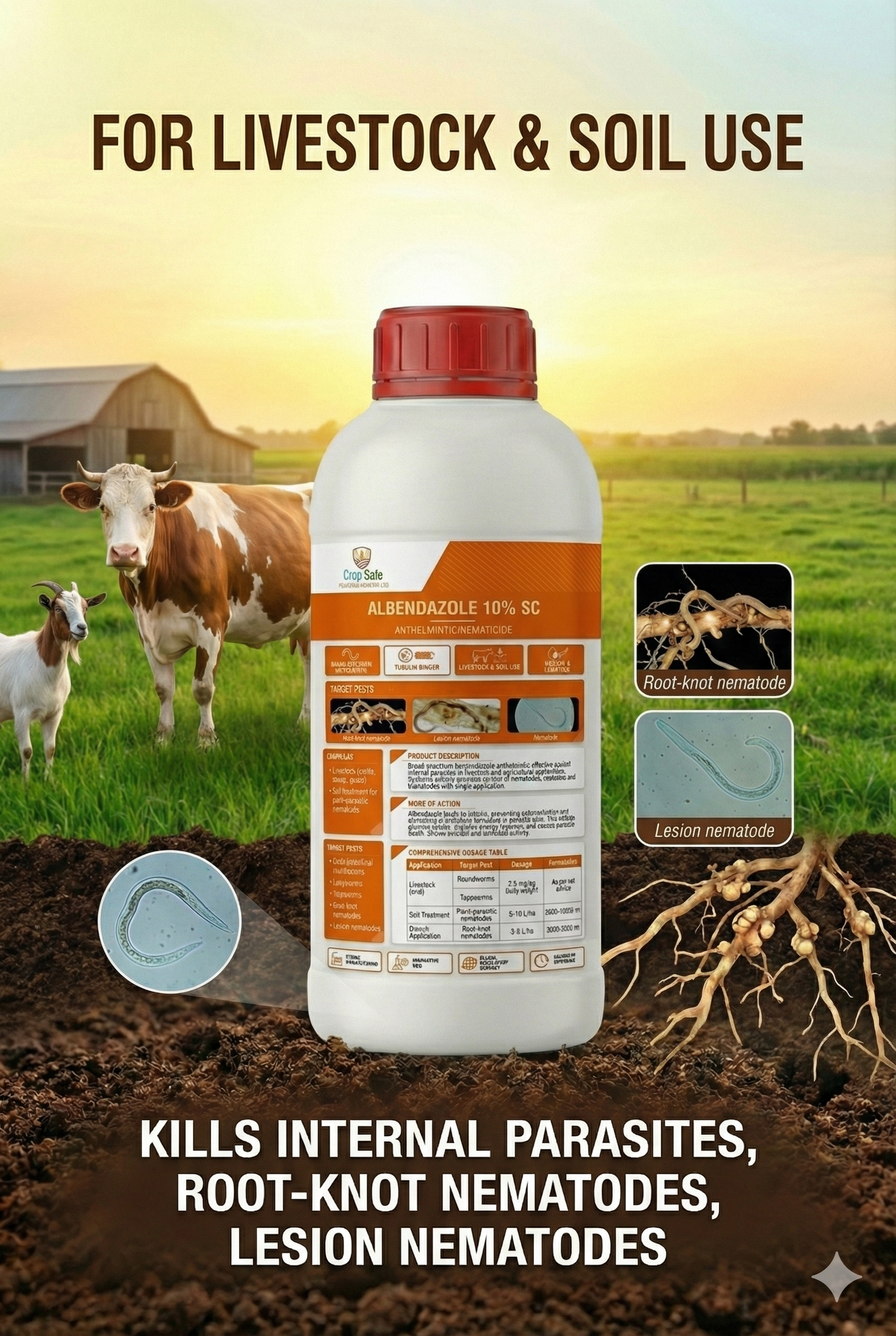 ALBENDAZOLE 10% SC Bottle