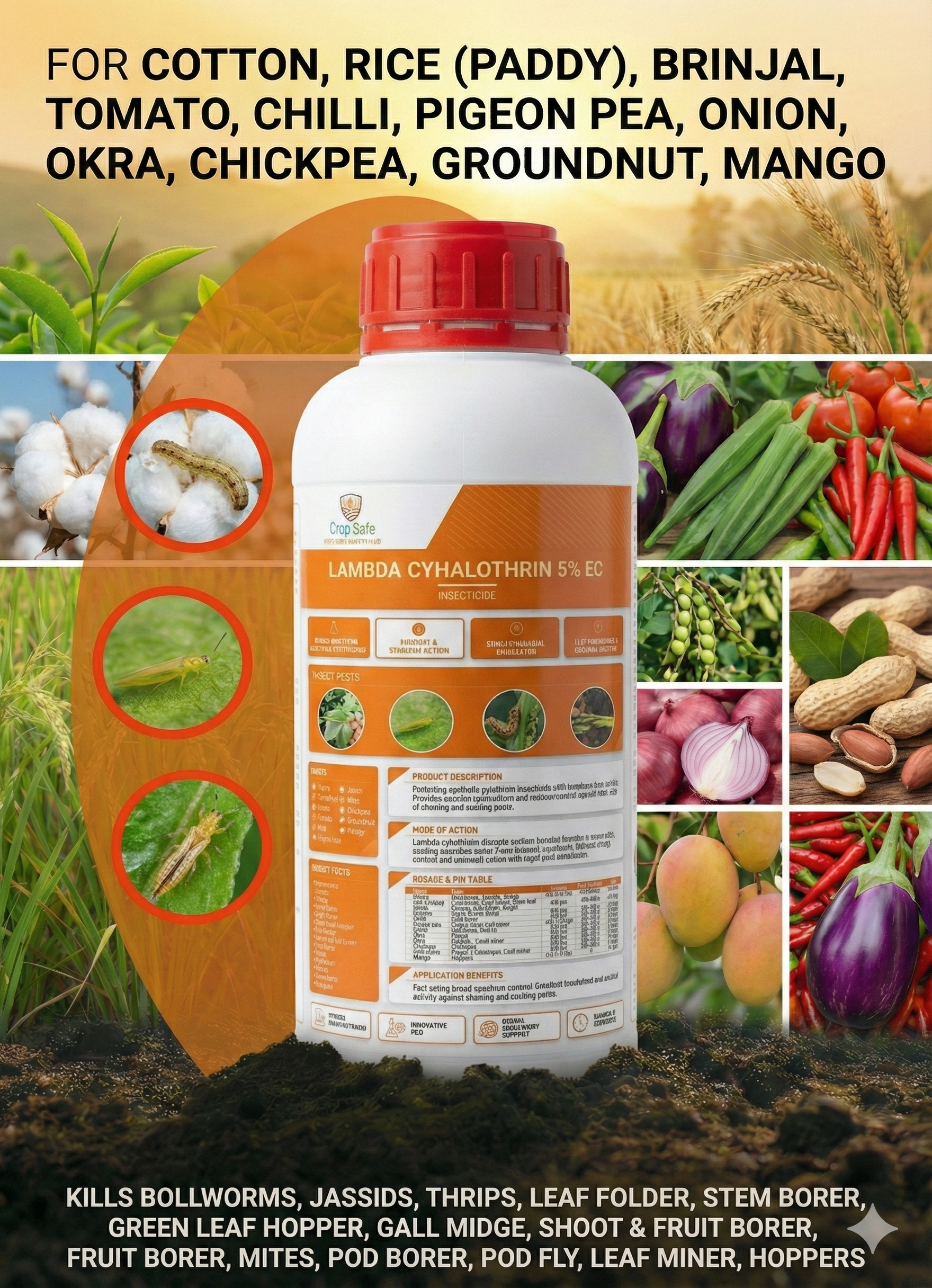 LAMBDA CYHALOTHRIN 5% EC Bottle