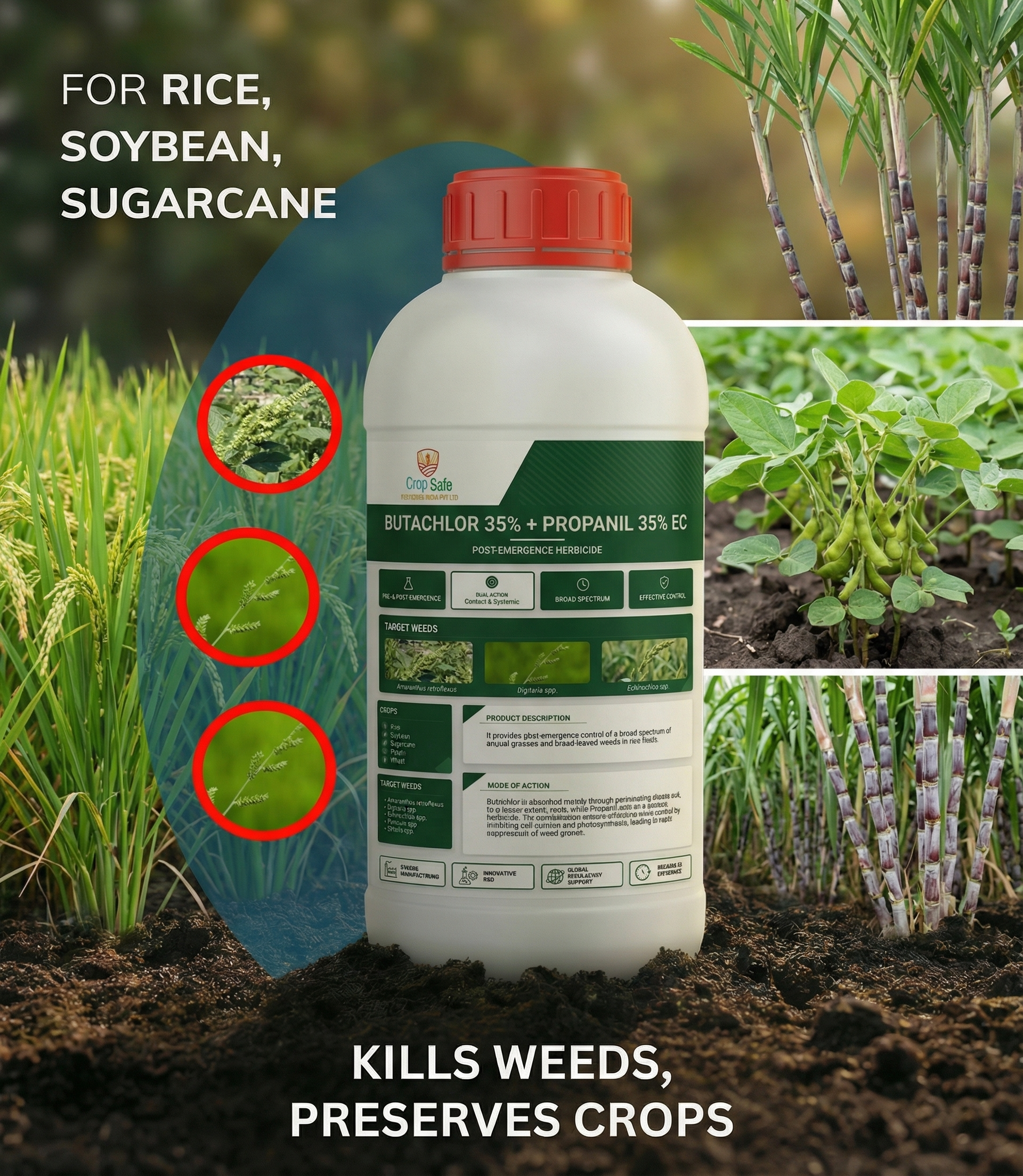 BUTACHLOR 35% + PROPANIL 35% EC