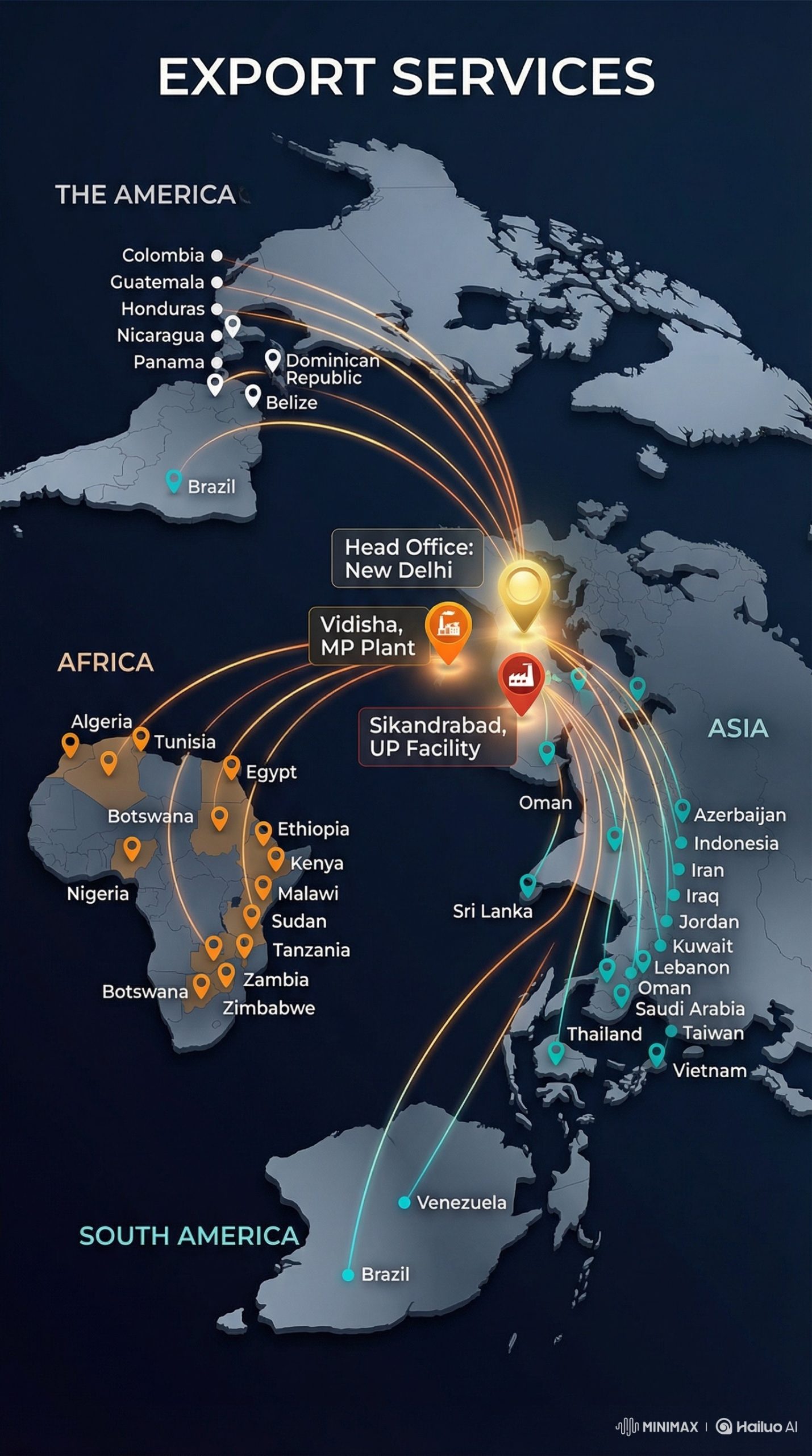 Global Network Map Mobile