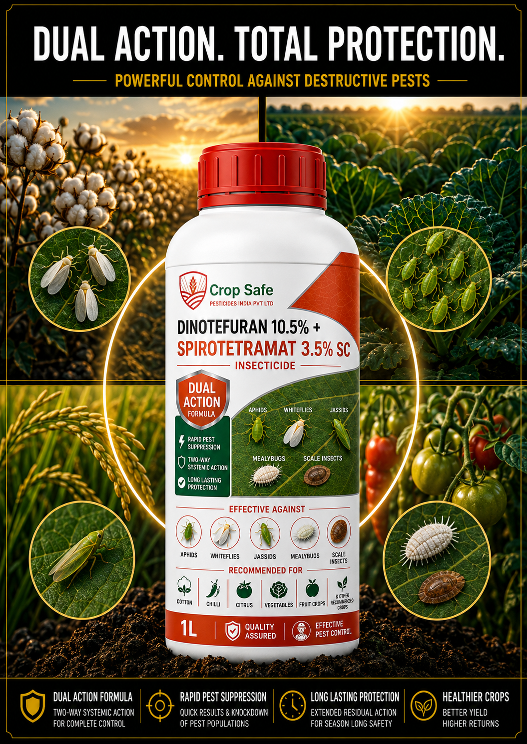 DINOTEFURAN 10.5% + SPIROTETRAMAT 3.5% SC