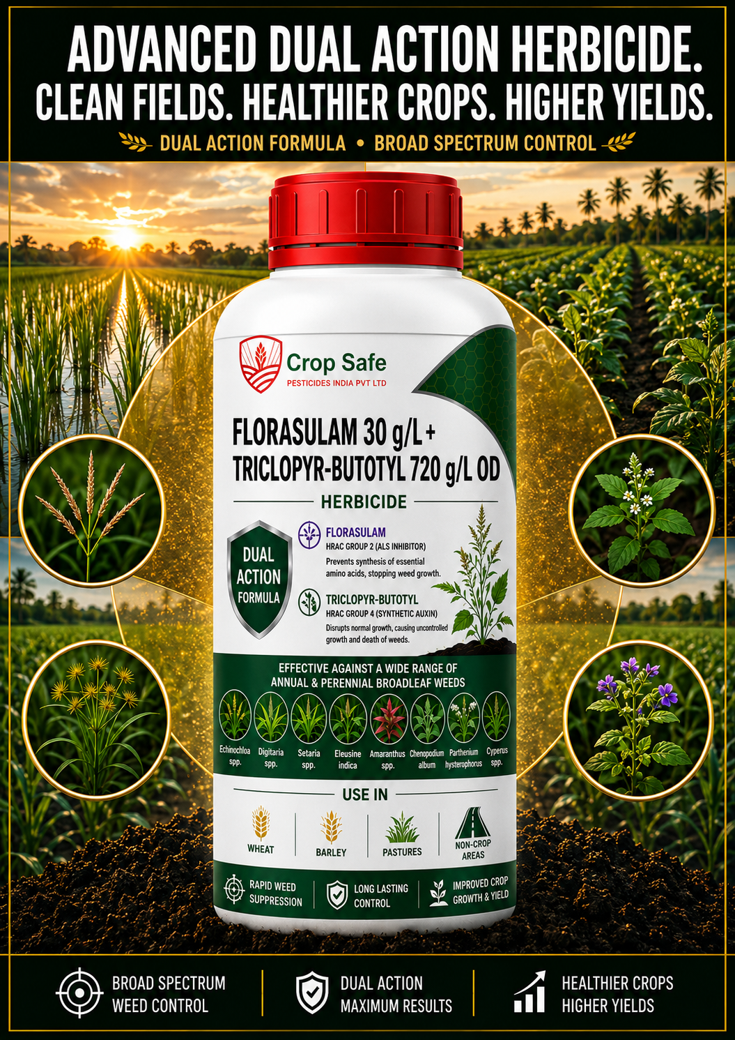 FLORASULAM 30 g/L + TRICLOPYR-BUTOTYL 720 g/L OD