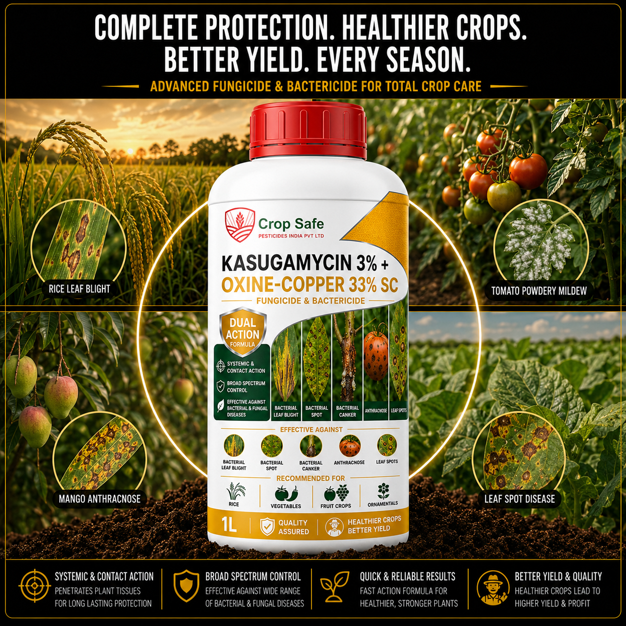 KASUGAMYCIN 3% + OXINE-COPPER 33% SC