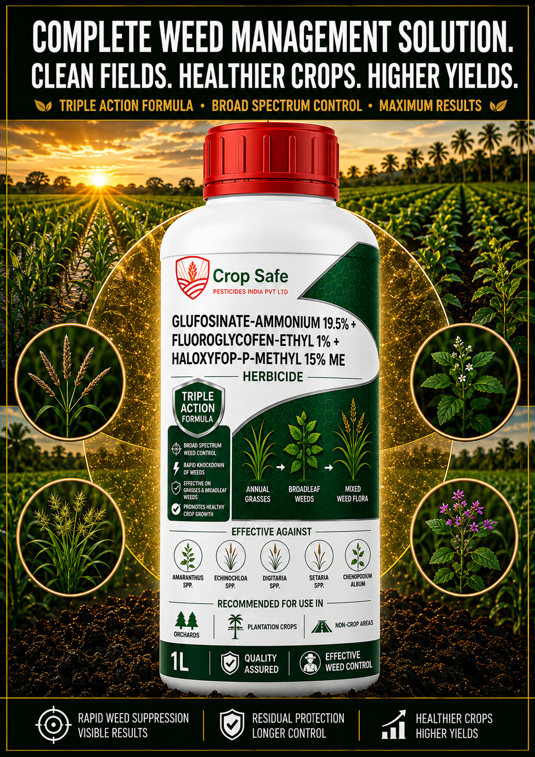 GLUFOSINATE-AMMONIUM 19.5% + FLUOROGLYCOFEN-ETHYL 1% + HALOXYFOP-P-METHYL 15% ME