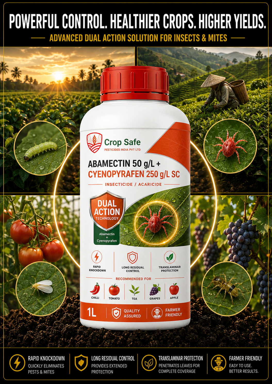 ABAMECTIN 50 g/L + CYENOPYRAFEN 250 g/L SC