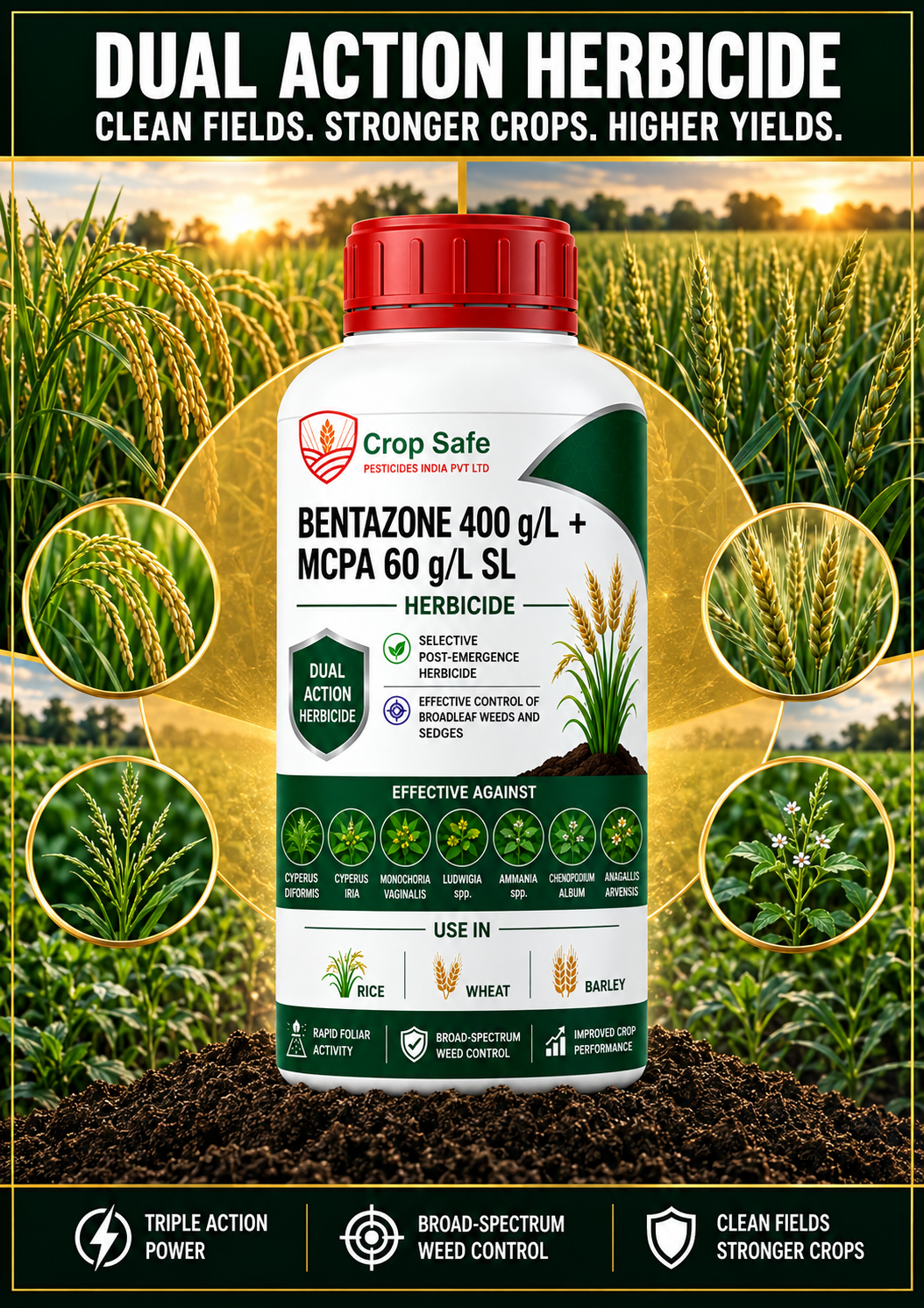 BENTAZONE 400 g/L + MCPA 60 g/L SL