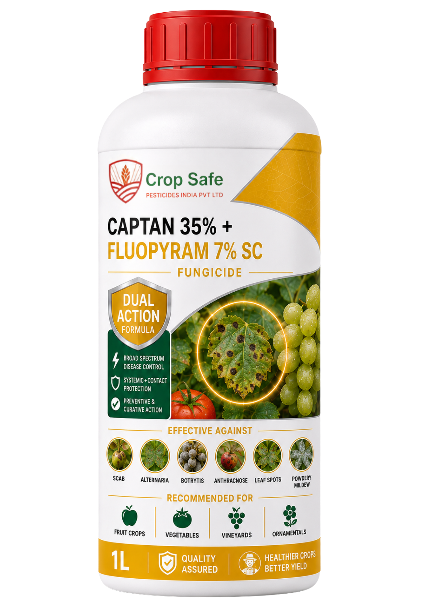 Captan 35% + Fluopyram 7% SC