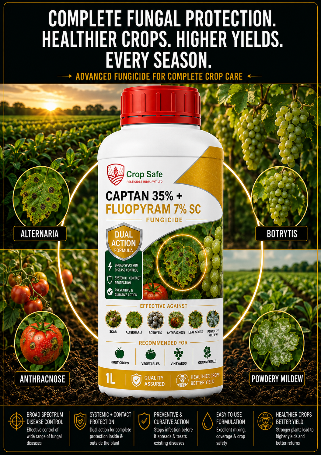 CAPTAN 35% + FLUOPYRAM 7% SC