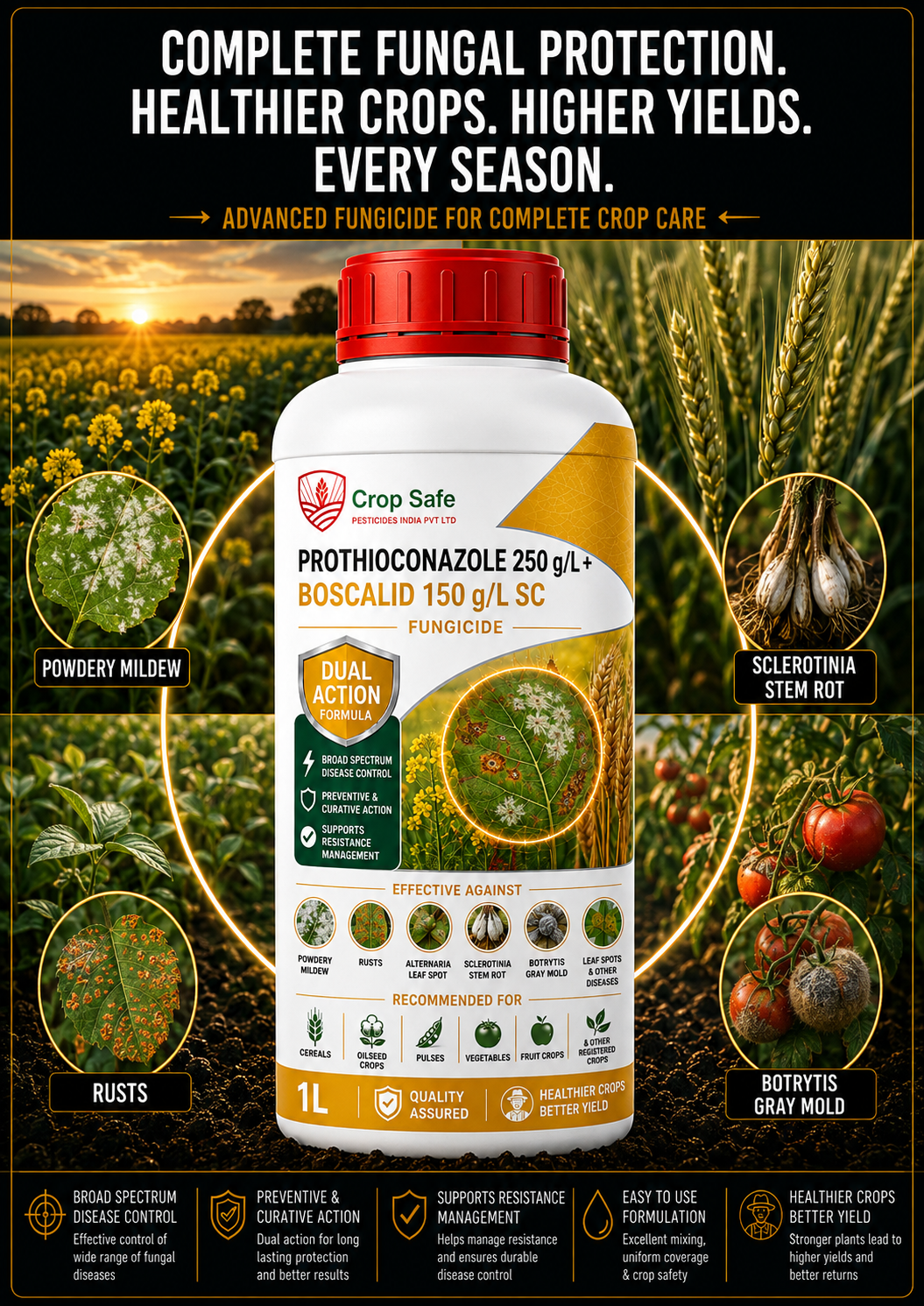 PROTHIOCONAZOLE 250 g/L + BOSCALID 150 g/L SC