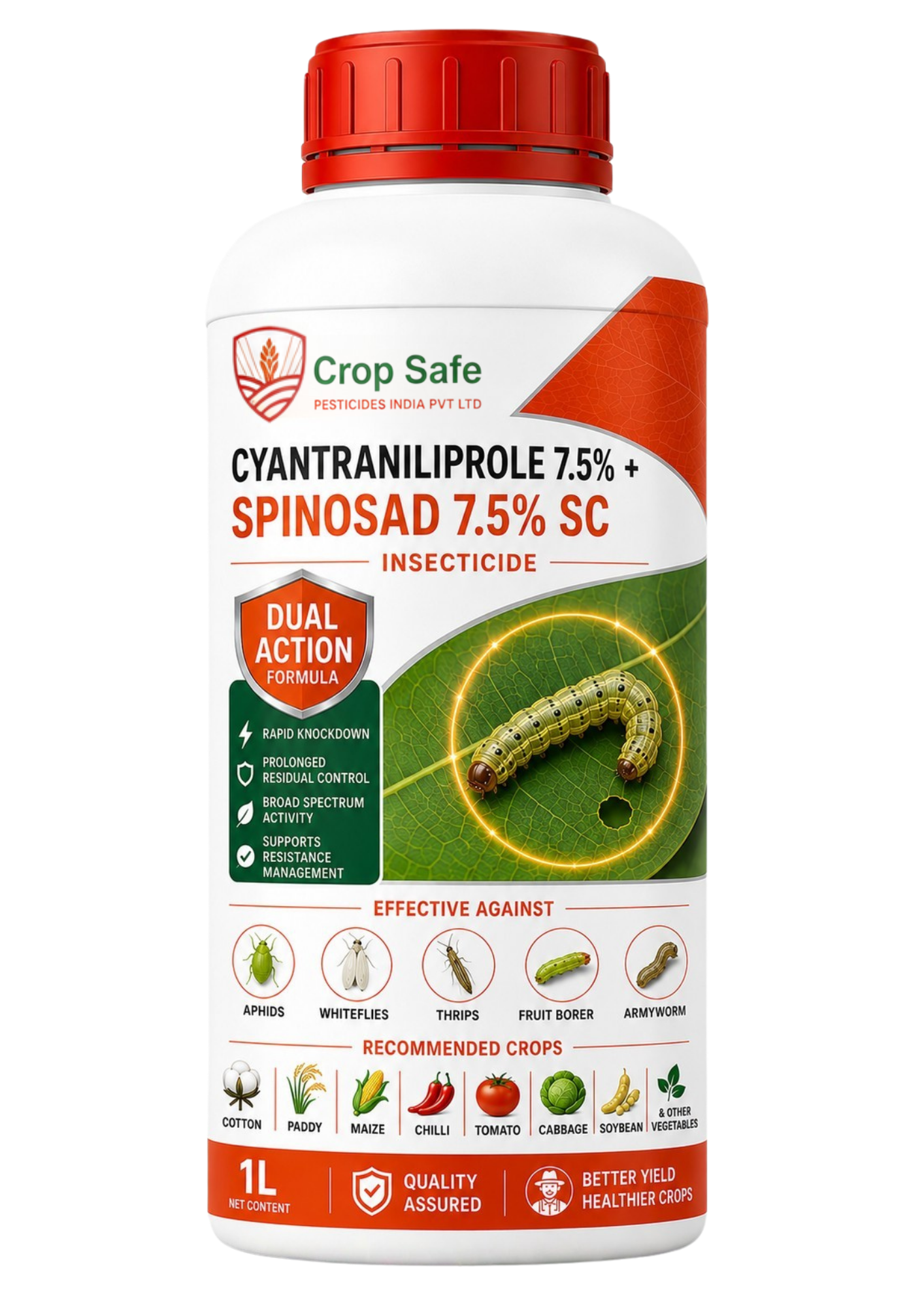 Cyantraniliprole 7.5% + Spinosad 7.5% SC