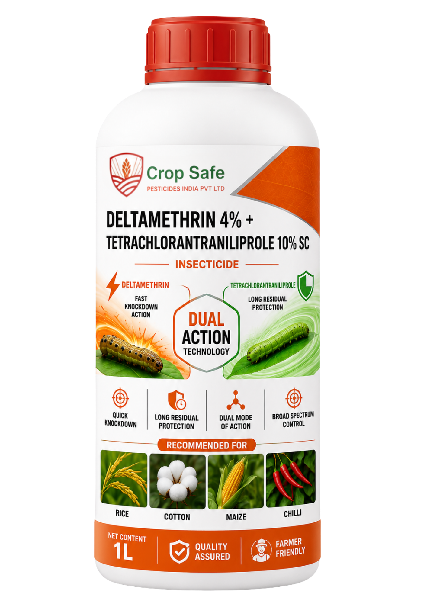 Deltamethrin 4% + Tetrachlorantraniliprole 10% SC