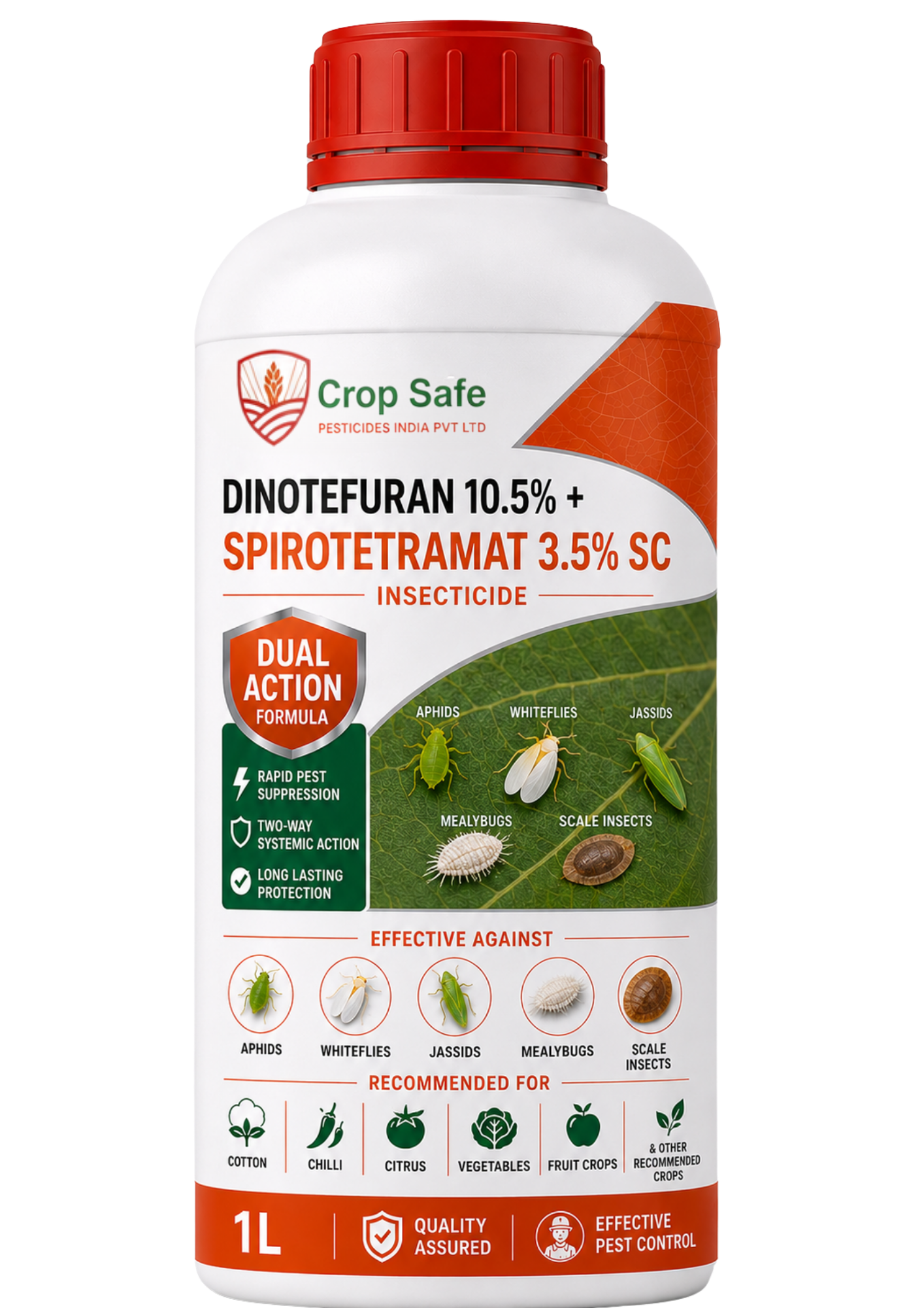 Dinotefuran 10.5% + Spirotetramat 3.5% SC