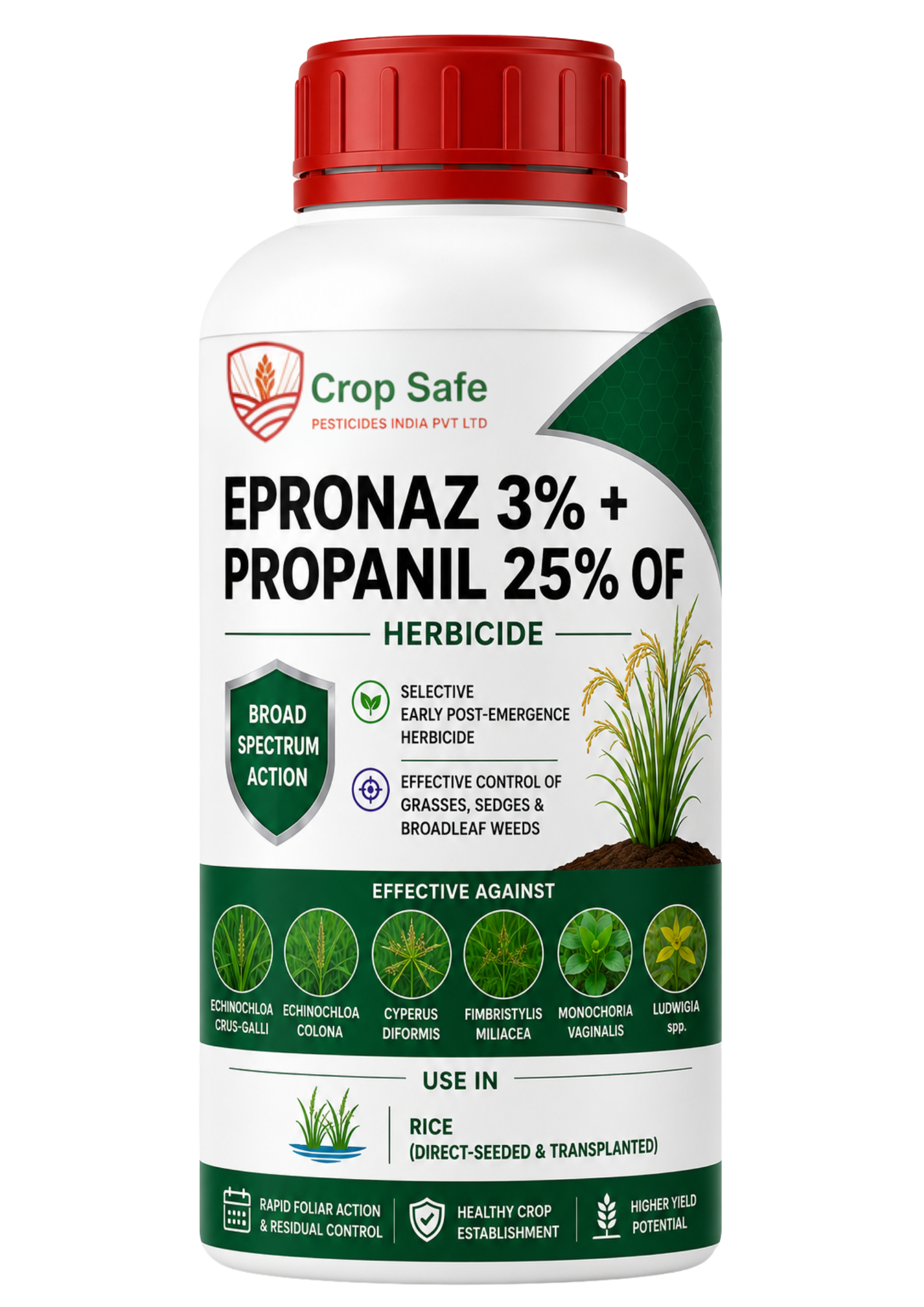 Epronaz 3% + Propanil 25% OF