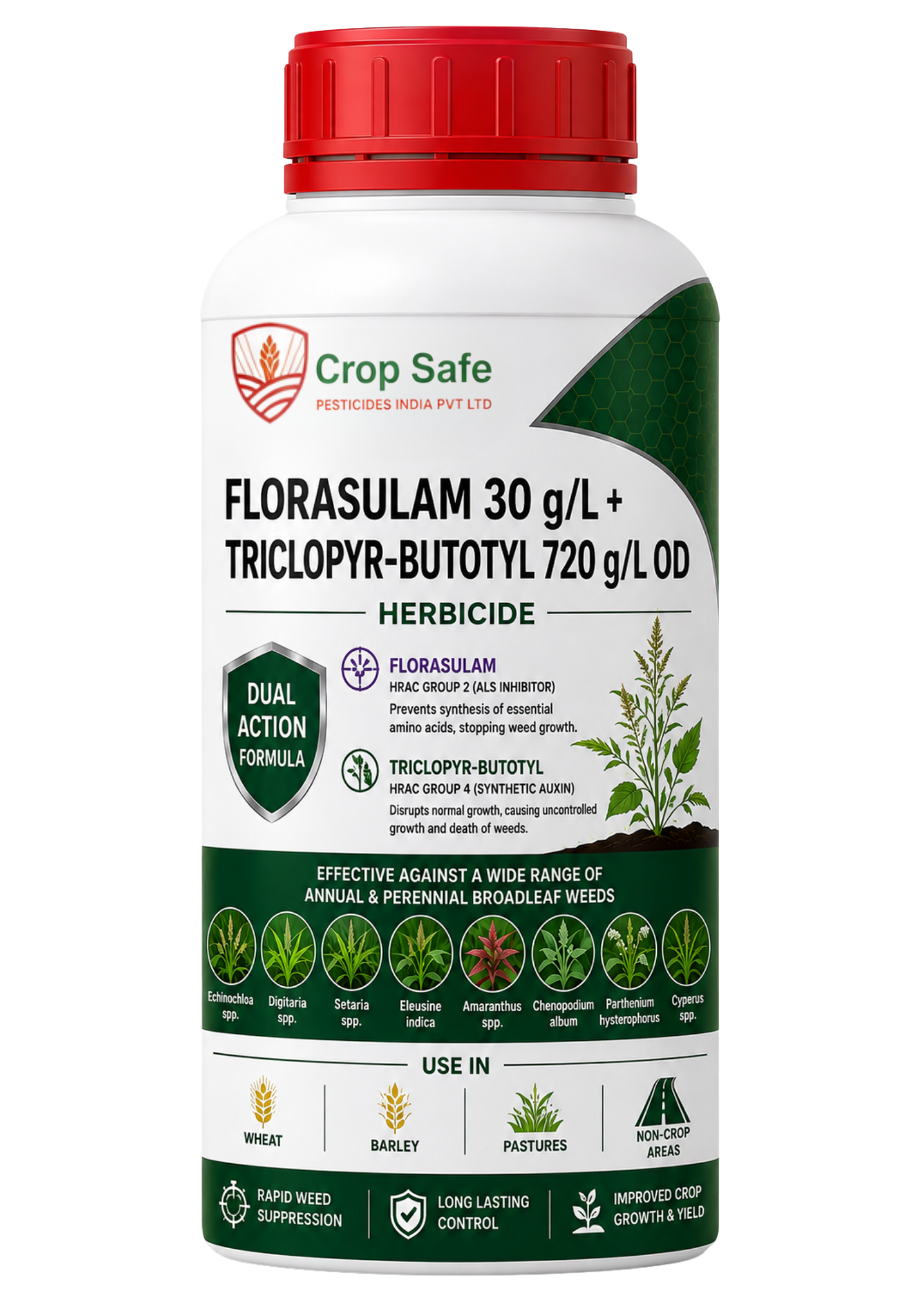 Florasulam 30 g/L + Triclopyr-butotyl 720 g/L OD