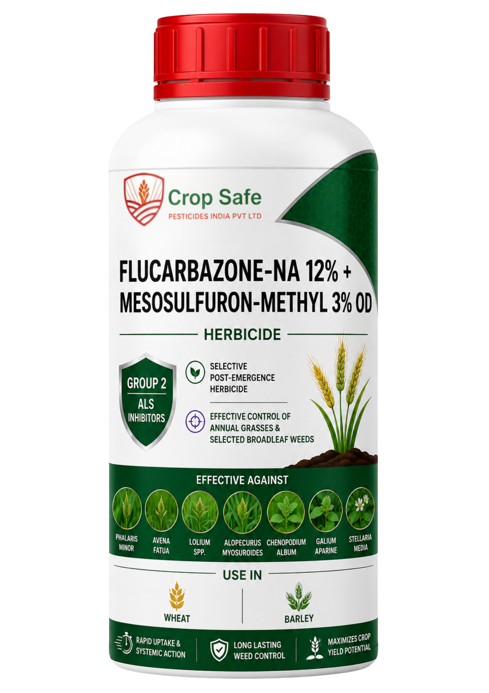 Flucarbazone-Na 12% + Mesosulfuron-methyl 3% OD