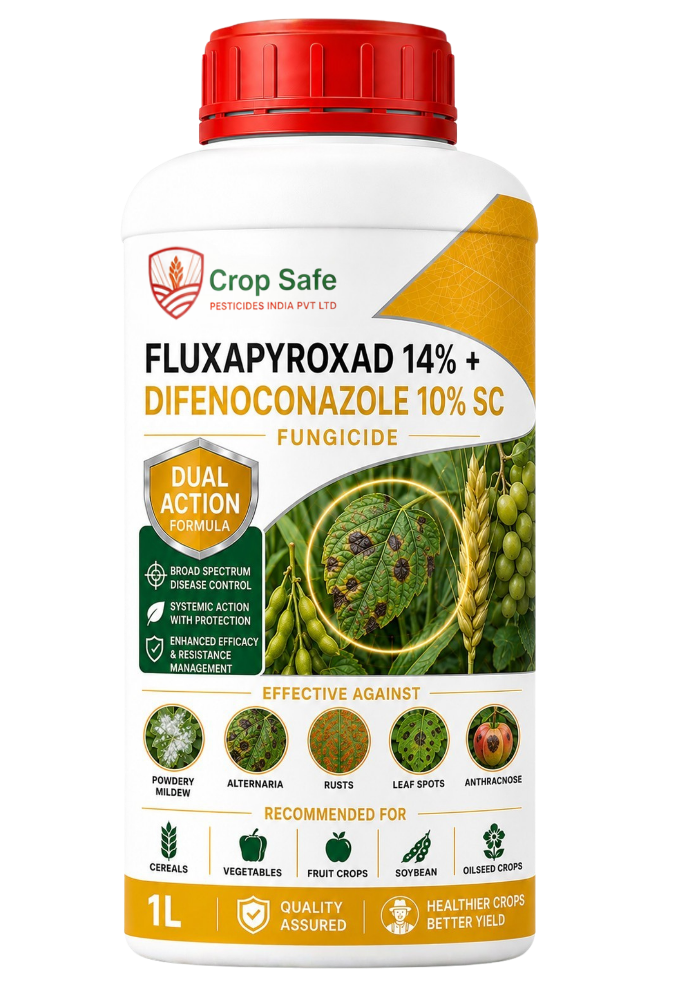 Fluxapyroxad 14% + Difenoconazole 10% SC
