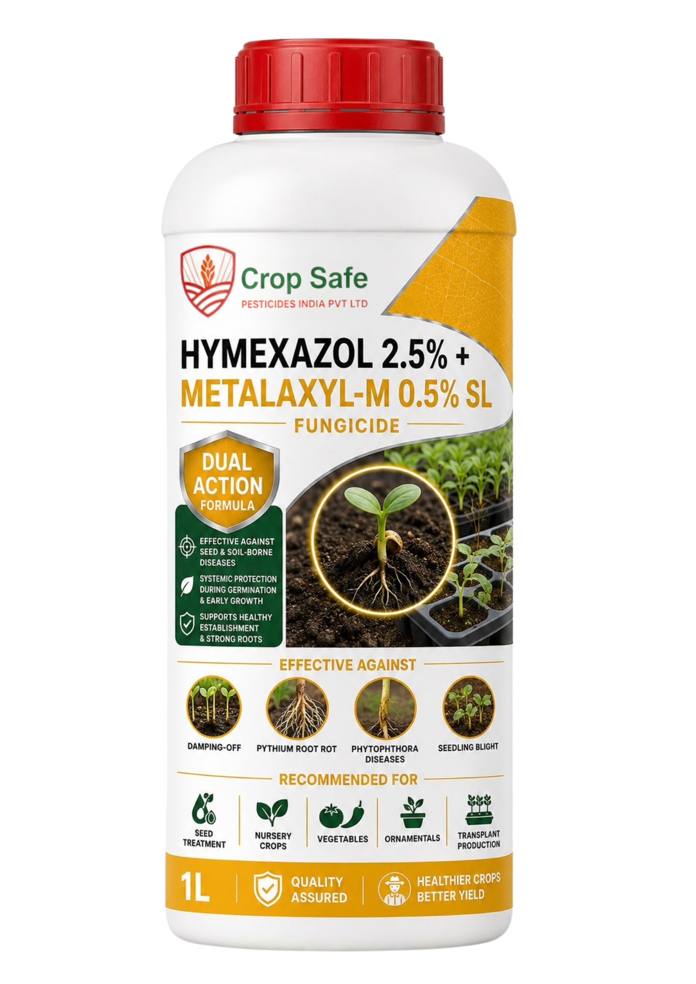 Hymexazol 2.5% + Metalaxyl-M 0.5% SL