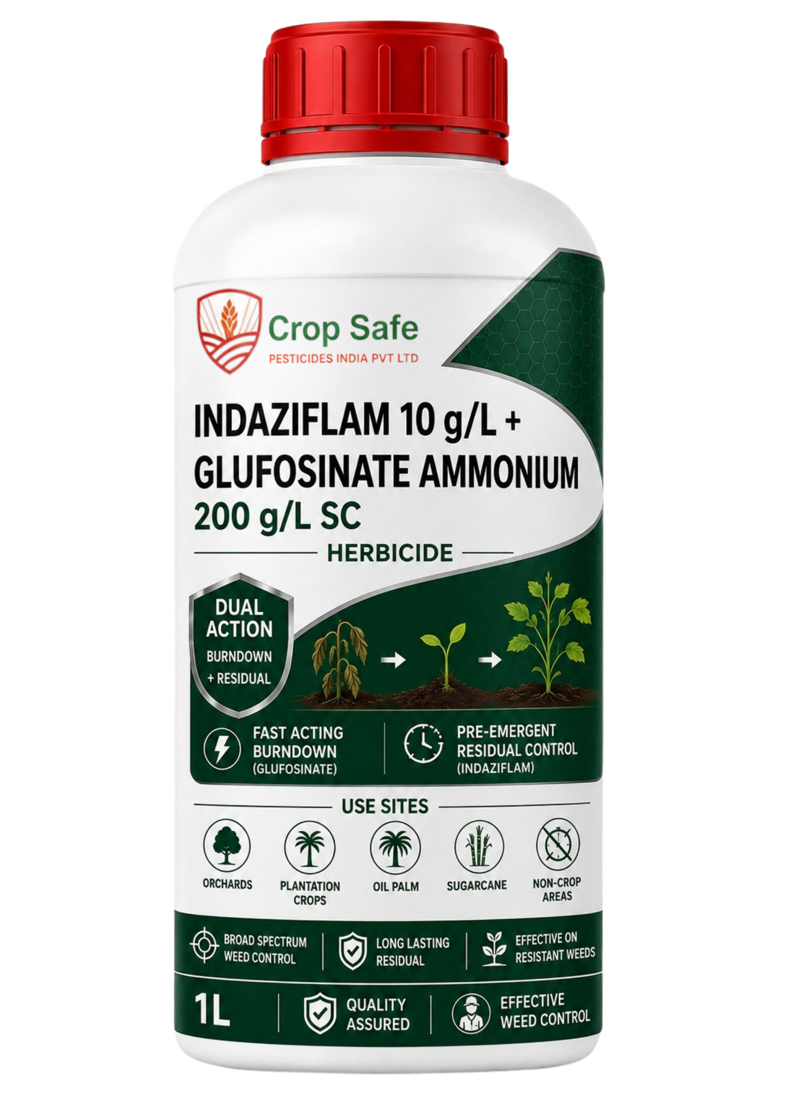 Indaziflam 10 g/L + Glufosinate Ammonium 200 g/L SC