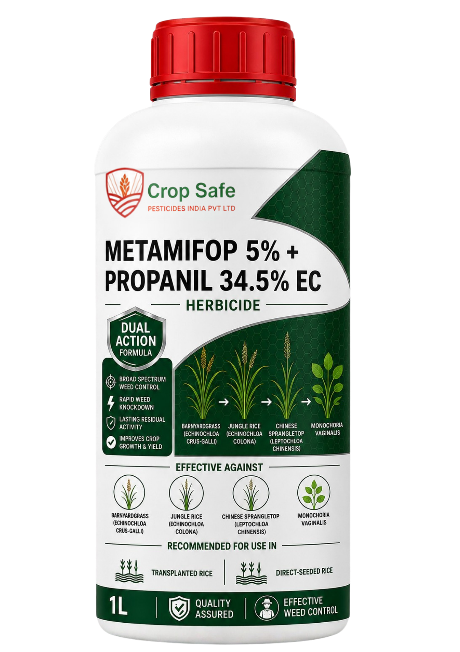 Metamifop 5% + Propanil 34.5% EC