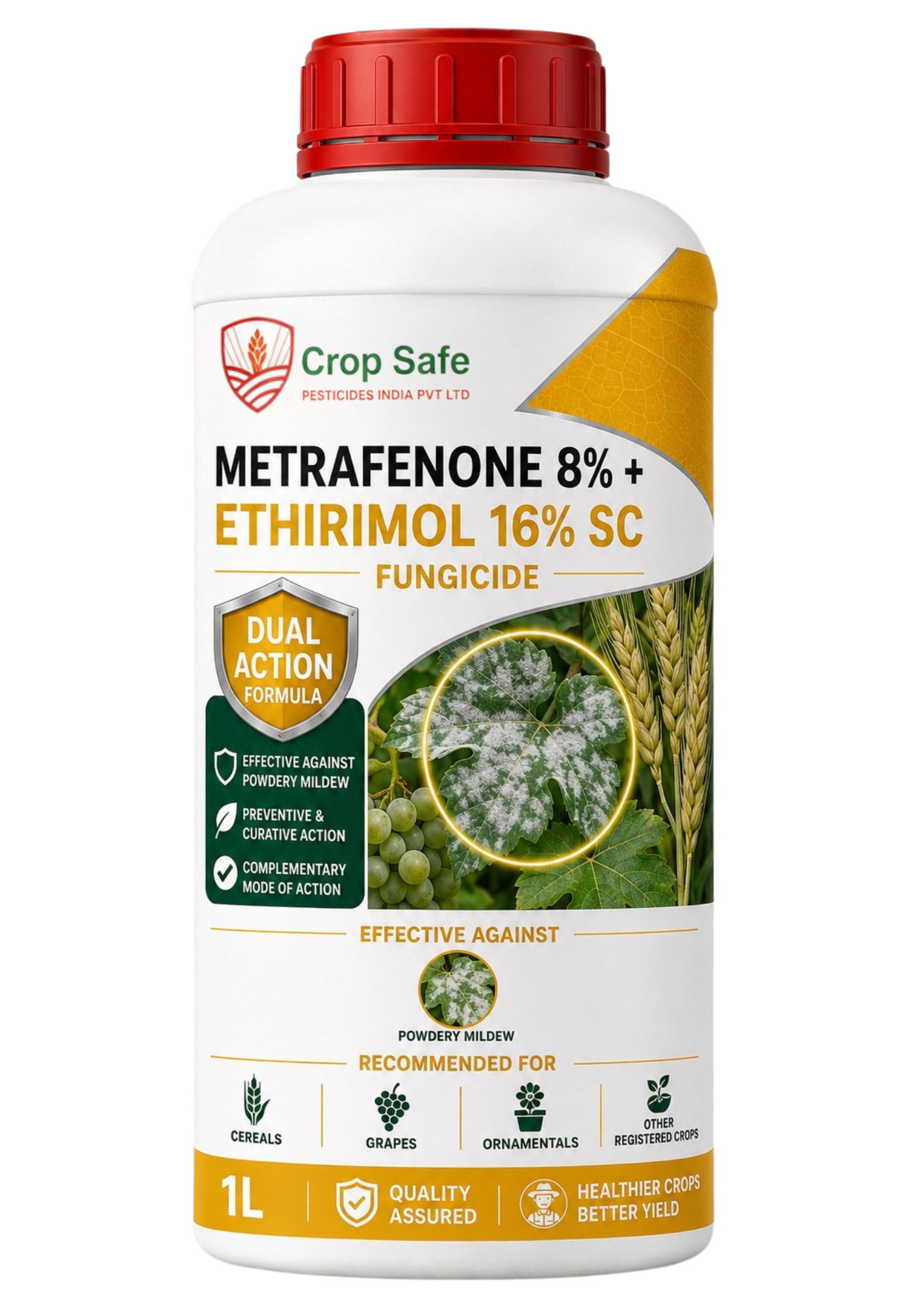 Metrafenone 8% + Ethirimol 16% SC