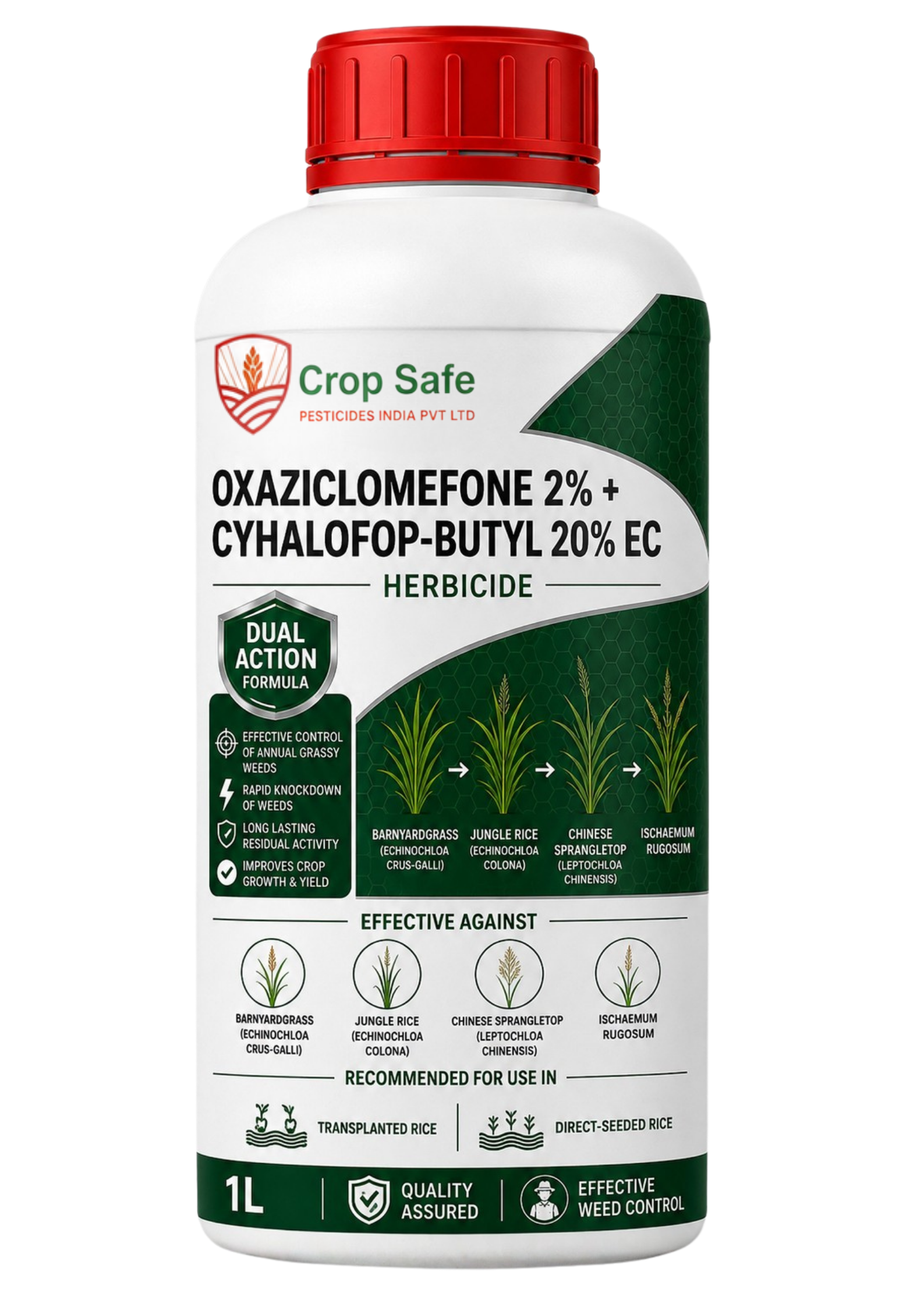Oxaziclomefone 2% + Cyhalofop-butyl 20% EC